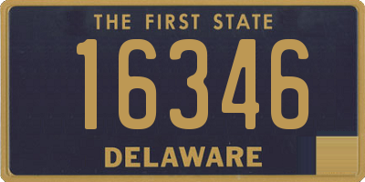 DE license plate 16346