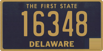 DE license plate 16348