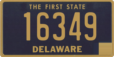 DE license plate 16349