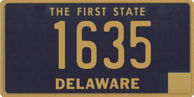 DE license plate 1635