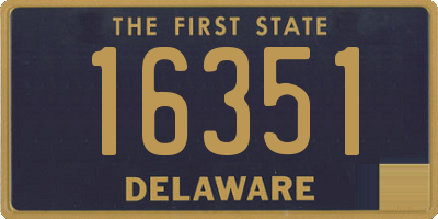 DE license plate 16351