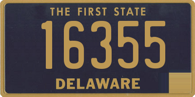 DE license plate 16355