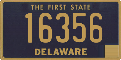 DE license plate 16356