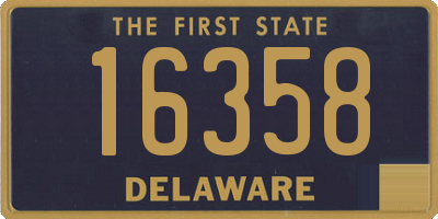 DE license plate 16358