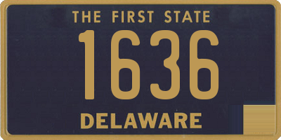 DE license plate 1636