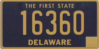 DE license plate 16360