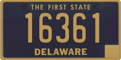 DE license plate 16361