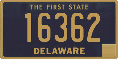 DE license plate 16362