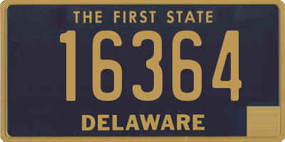 DE license plate 16364