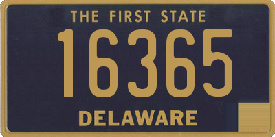 DE license plate 16365