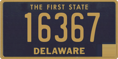DE license plate 16367