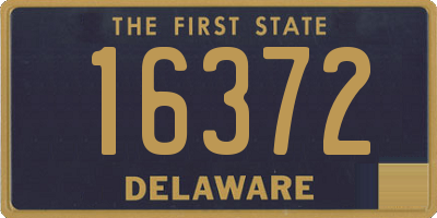 DE license plate 16372