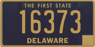 DE license plate 16373