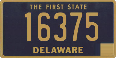 DE license plate 16375