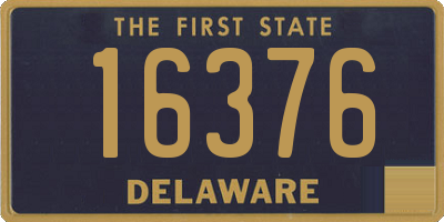 DE license plate 16376