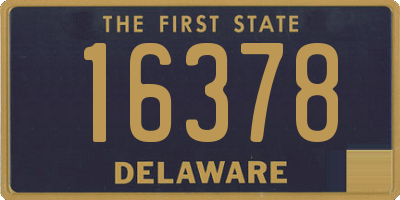 DE license plate 16378