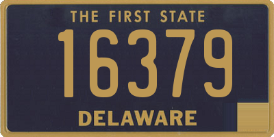 DE license plate 16379