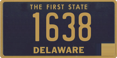 DE license plate 1638