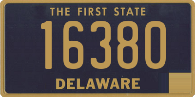 DE license plate 16380