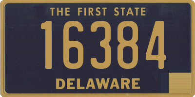 DE license plate 16384