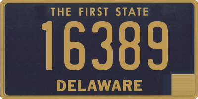DE license plate 16389