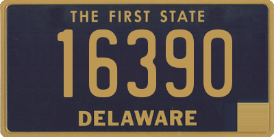 DE license plate 16390