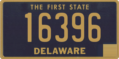 DE license plate 16396