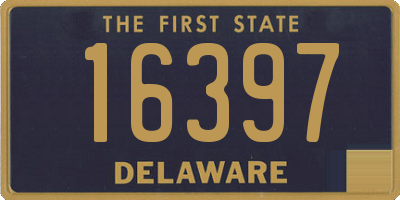 DE license plate 16397