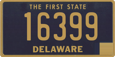 DE license plate 16399