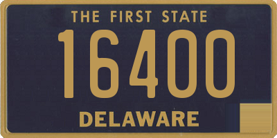 DE license plate 16400