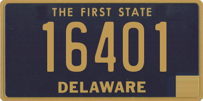 DE license plate 16401