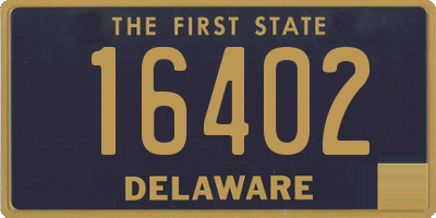 DE license plate 16402