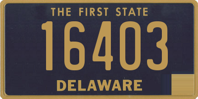 DE license plate 16403