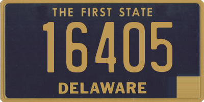 DE license plate 16405