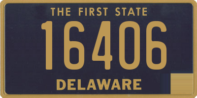 DE license plate 16406