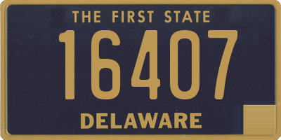 DE license plate 16407