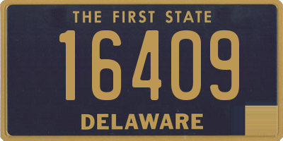 DE license plate 16409