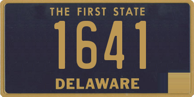 DE license plate 1641