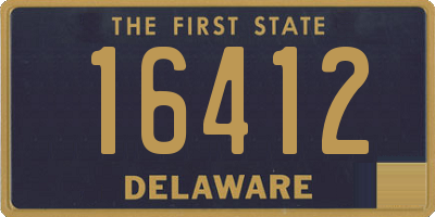 DE license plate 16412