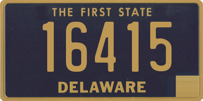 DE license plate 16415