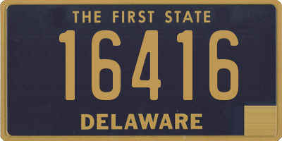 DE license plate 16416