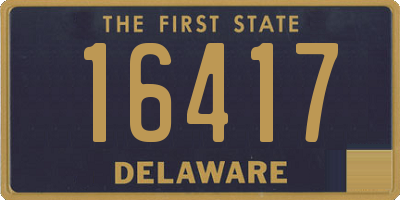 DE license plate 16417