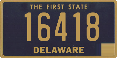 DE license plate 16418