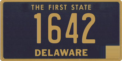 DE license plate 1642