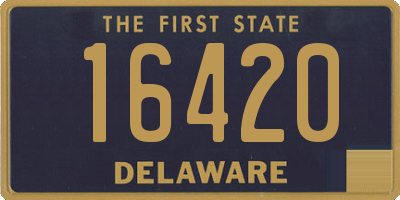 DE license plate 16420