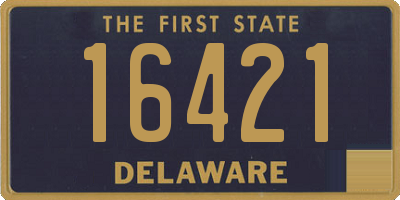DE license plate 16421
