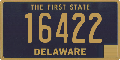 DE license plate 16422