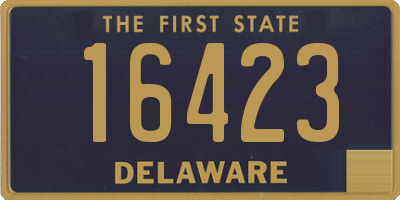 DE license plate 16423