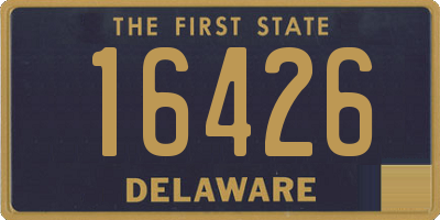 DE license plate 16426