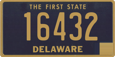 DE license plate 16432